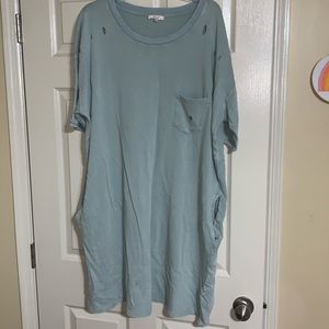 New Easel distressed t-shirt dress 3xl